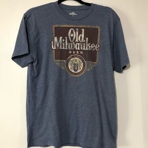 Old Milwaukee Beer Heathered Tee Size M